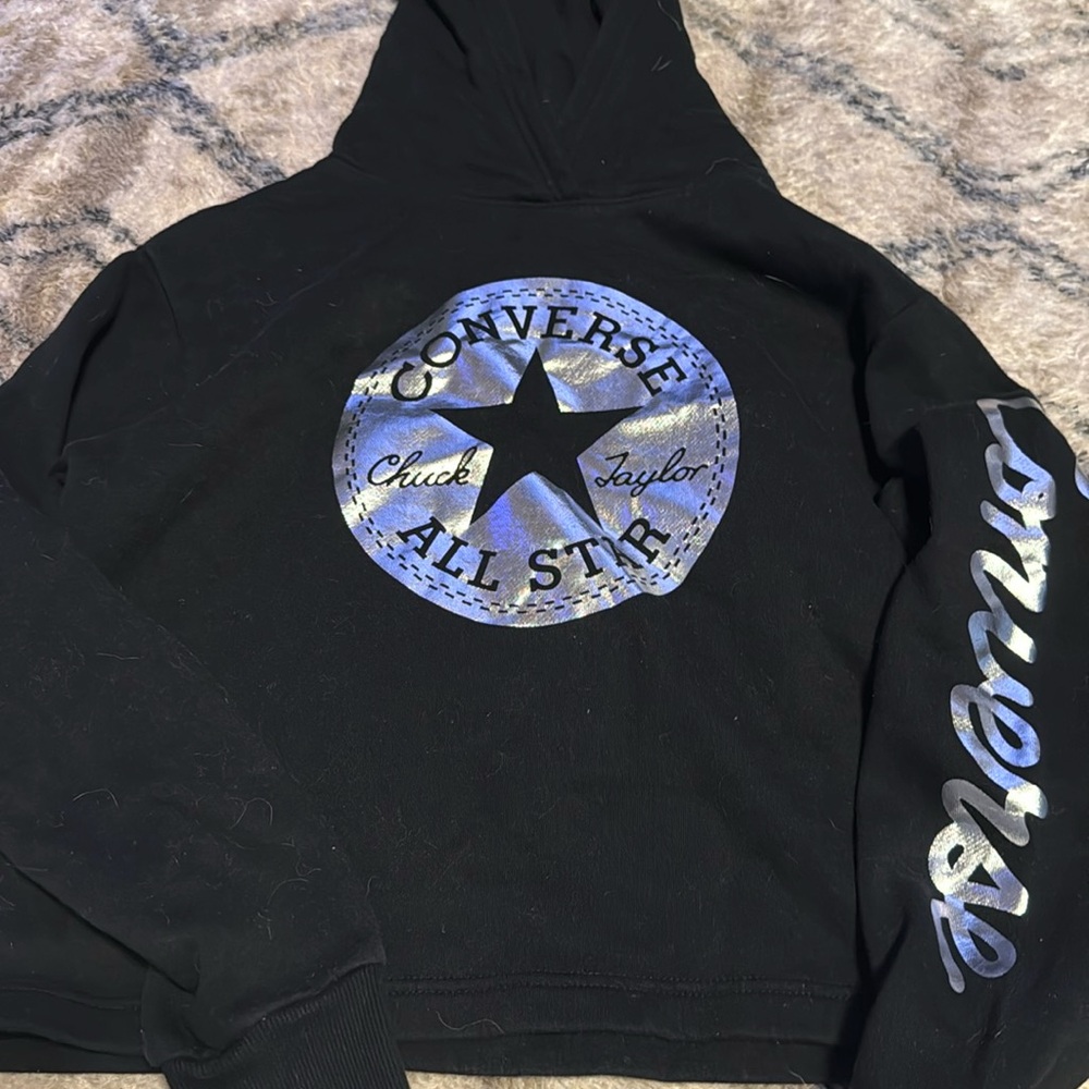 Converse cropped hoodie